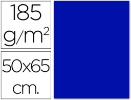 Cartulina Guarro 50x65cm. 185g/m² azul ultramar
